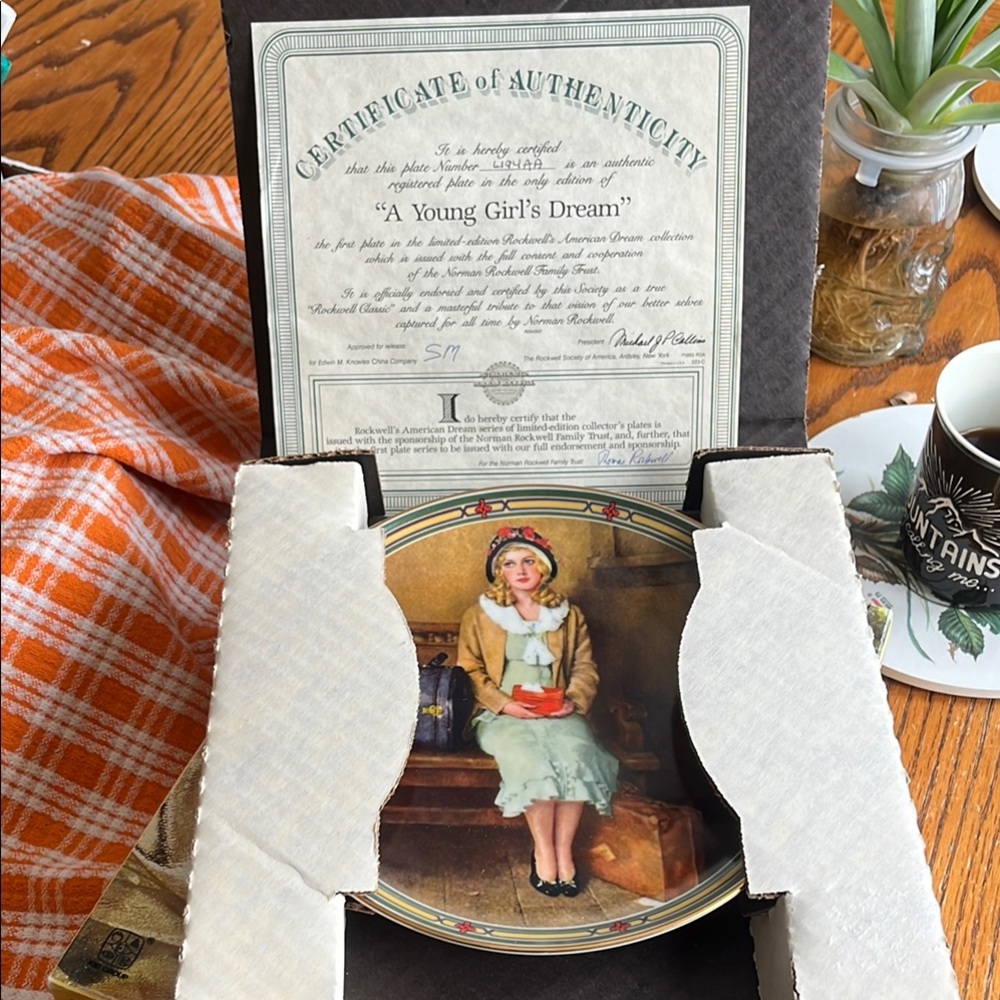 A Young Girl's Dream Collector's Plate